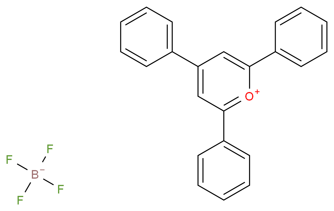 2,4,6-三苯基吡喃鎓四氟硼酸盐_分子结构_CAS_448-61-3)