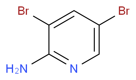 2-Amino-3,5-dibromopyridine_分子结构_CAS_35486-42-1)