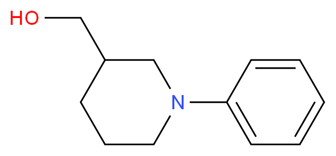 (1-phenylpiperidin-3-yl)methanol_分子结构_CAS_1081515-81-2