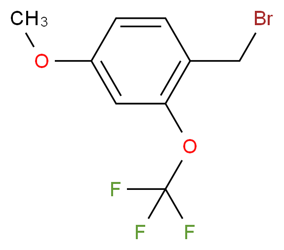 4-Methoxy-2-(trifluoromethoxy)benzyl bromide_分子结构_CAS_)