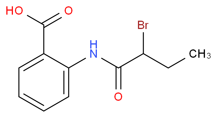 2-[(2-Bromobutanoyl)amino]benzoic acid_分子结构_CAS_)