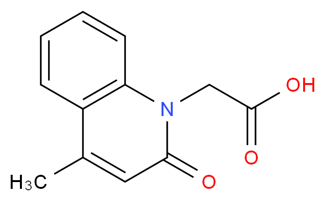 2-(4-methyl-2-oxoquinolin-1(2H)-yl)acetic acid_分子结构_CAS_)