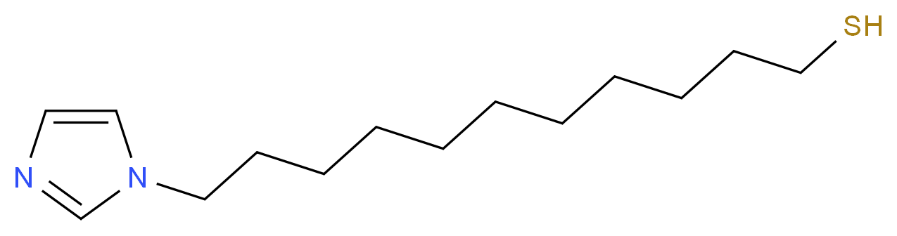 11-(1H-imidazol-1-yl)undecane-1-thiol_分子结构_CAS_459453-56-6