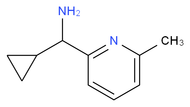 cyclopropyl(6-methylpyridin-2-yl)methanamine_分子结构_CAS_1211162-77-4