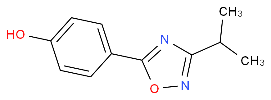4-(3-isopropyl-1,2,4-oxadiazol-5-yl)phenol_分子结构_CAS_)