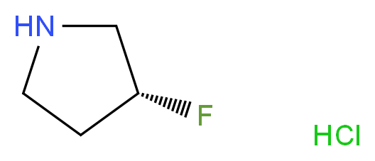 (3R)-3-fluoropyrrolidine hydrochloride_分子结构_CAS_136725-55-8