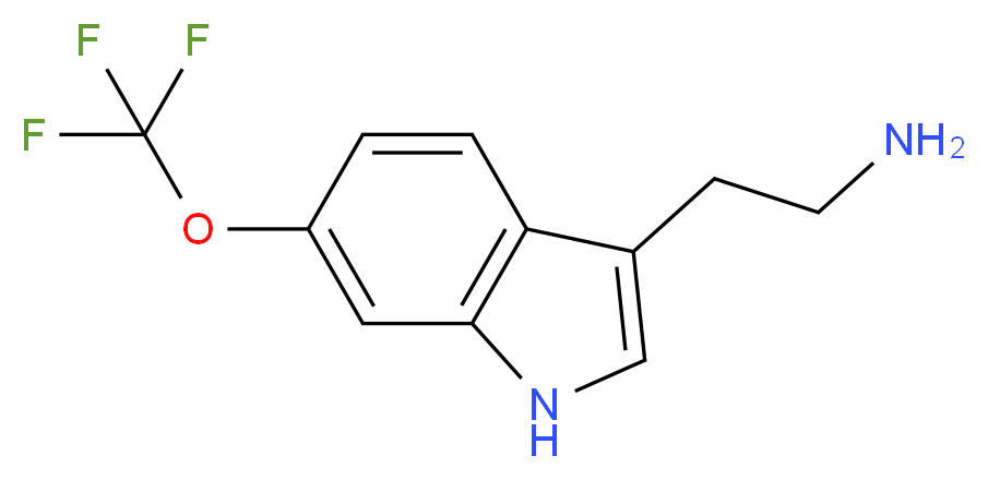 2-[6-(trifluoromethoxy)-1H-indol-3-yl]ethan-1-amine_分子结构_CAS_467451-81-6