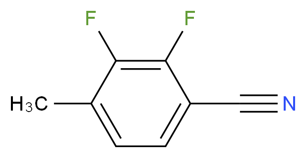 2,3-二氟-4-甲基苯腈_分子结构_CAS_508203-48-3)