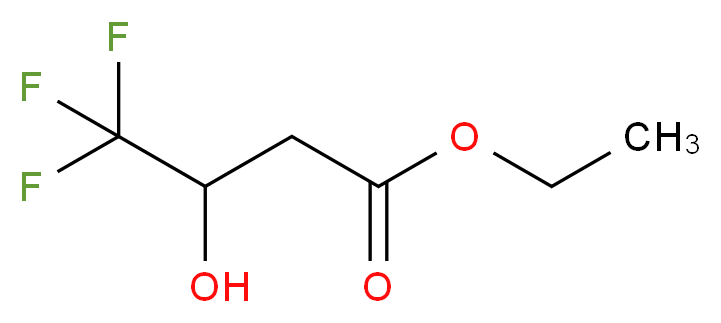 Ethyl 3-hydroxy-4,4,4-trifluorobutanoate 97%_分子结构_CAS_372-30-5)