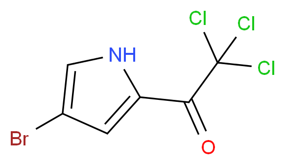 4-Bromo-2-(trichloroacetyl)-1H-pyrrole_分子结构_CAS_72652-32-5)