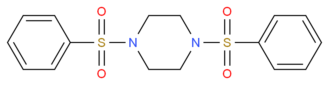 1,4-bis(benzenesulfonyl)piperazine_分子结构_CAS_7250-99-9