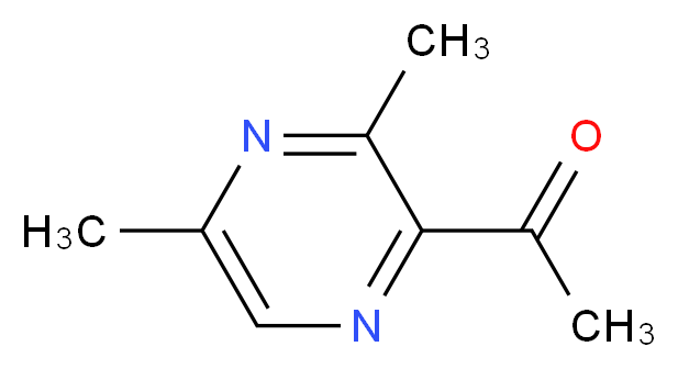 1-(3,5-Dimethylpyrazin-2-yl)ethanone_分子结构_CAS_54300-08-2)