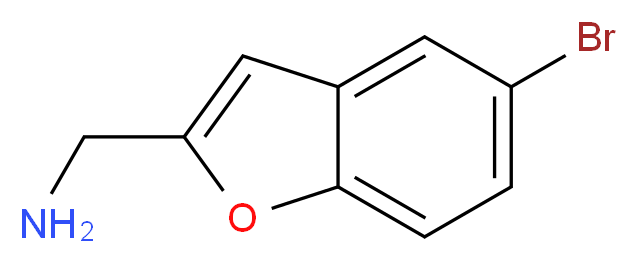 (5-bromo-1-benzofuran-2-yl)methanamine_分子结构_CAS_165736-51-6