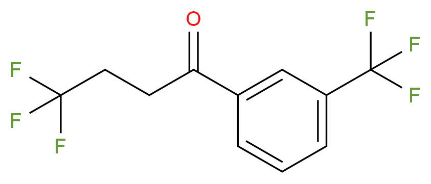 4,4,4-trifluoro-1-[3-(trifluoromethyl)phenyl]butan-1-one_分子结构_CAS_85068-34-4