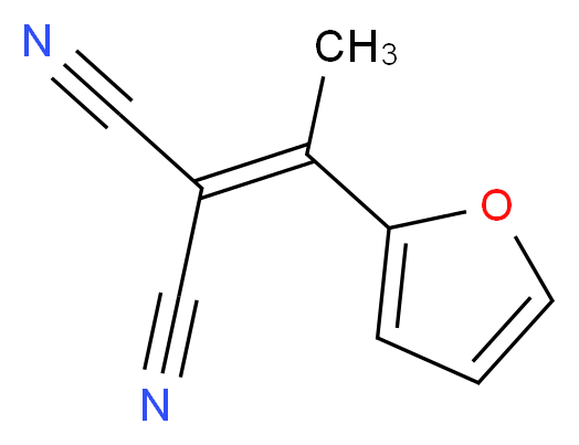 2-[1-(2-Furyl)ethylidene]malononitrile_分子结构_CAS_62737-71-7)