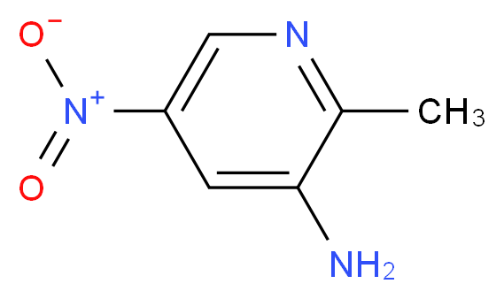 2-methyl-5-nitropyridin-3-amine_分子结构_CAS_51984-61-3