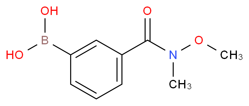 3-(N,O-DIMETHYLHYDROXYLAMINOCARBONYL)PHENYLBORONIC ACID_分子结构_CAS_723281-57-0)