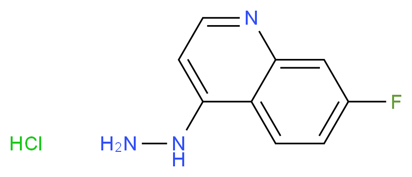 7-FLUORO-4-HYDRAZINOQUINOLINE HYDROCHLORIDE_分子结构_CAS_)