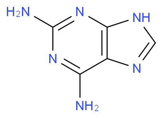 9H-purine-2,6-diamine_分子结构_CAS_69369-16-0