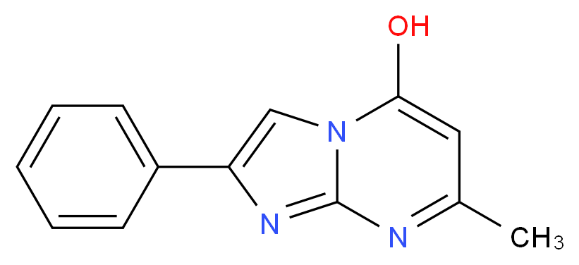 7-Methyl-2-phenylimidazo[1,2-a]pyrimidin-5-ol_分子结构_CAS_95980-02-2)
