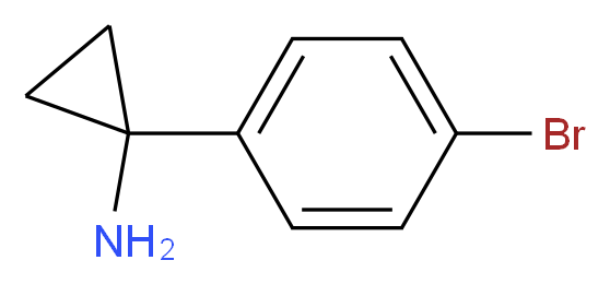 1-(4-bromophenyl)cyclopropan-1-amine_分子结构_CAS_)