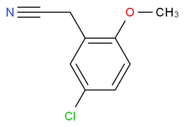 2-(5-chloro-2-methoxyphenyl)acetonitrile_分子结构_CAS_7048-38-6