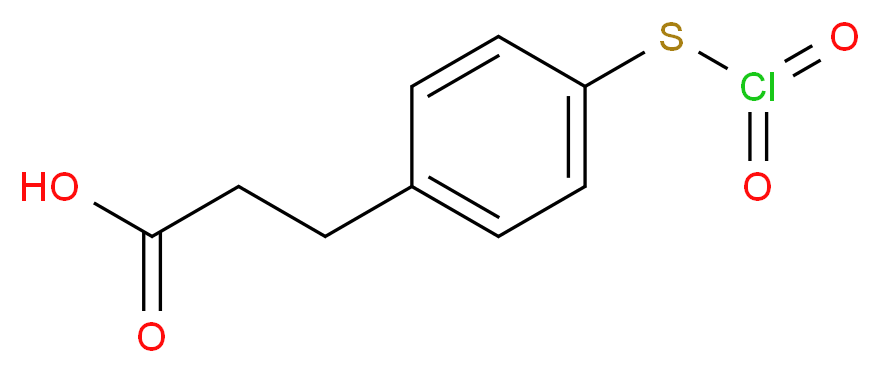 3-(4-氯磺酰苯基)丙酸_分子结构_CAS_63545-54-0)