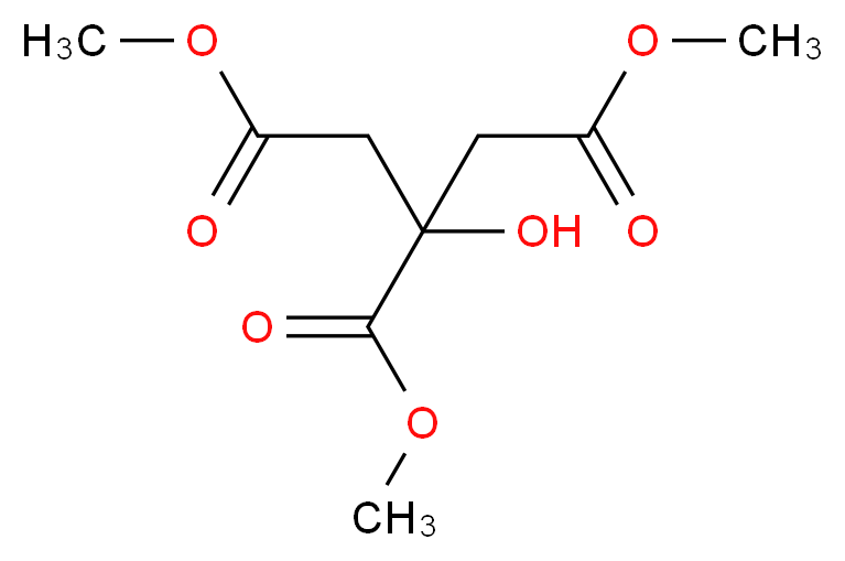 1,2,3-trimethyl 2-hydroxypropane-1,2,3-tricarboxylate_分子结构_CAS_1587-20-8