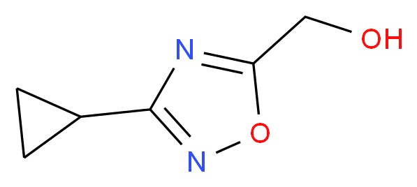 (3-cyclopropyl-1,2,4-oxadiazol-5-yl)methanol_分子结构_CAS_1123169-46-9)