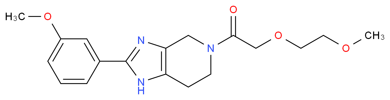 5-[(2-methoxyethoxy)acetyl]-2-(3-methoxyphenyl)-4,5,6,7-tetrahydro-1H-imidazo[4,5-c]pyridine_分子结构_CAS_)