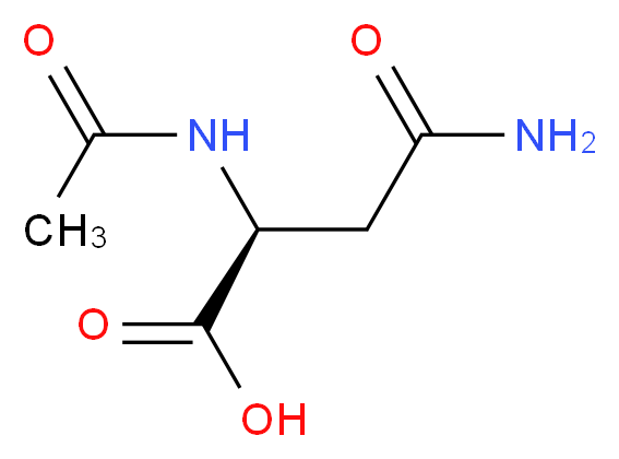 (2S)-3-carbamoyl-2-acetamidopropanoic acid_分子结构_CAS_4033-40-3