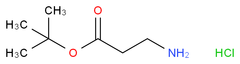 tert-Butyl 3-aminopropanoate hydrochloride_分子结构_CAS_58620-93-2)