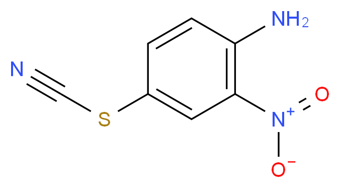 [(4-amino-3-nitrophenyl)sulfanyl]formonitrile_分子结构_CAS_54029-45-7