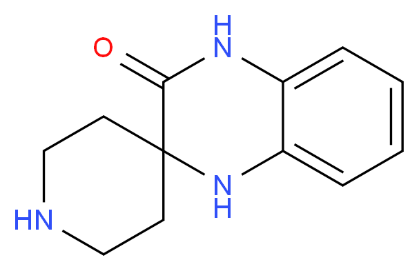 3',4'-dihydro-1'H-spiro[piperidine-4,2'-quinoxaline]-3'-one_分子结构_CAS_1051932-06-9