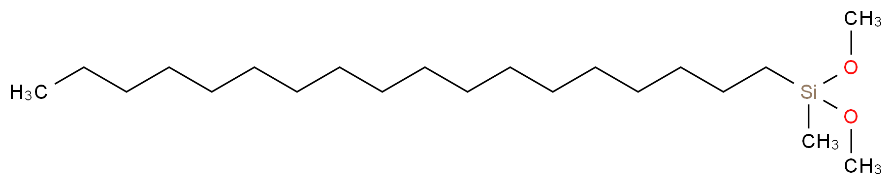 dimethoxy(methyl)octadecylsilane_分子结构_CAS_70851-50-2