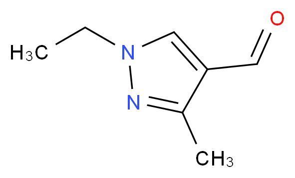 1-Ethyl-3-methyl-1H-pyrazole-4-carbaldehyde_分子结构_CAS_676348-38-2)