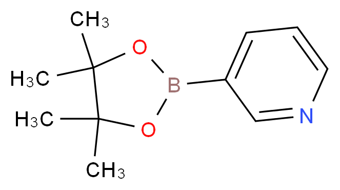 3-(4,4,5,5-Tetramethyl-1,3,2-dioxaborolan-2-yl)pyridine_分子结构_CAS_329214-79-1)