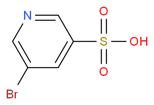 5-bromopyridine-3-sulfonic acid_分子结构_CAS_62009-34-1