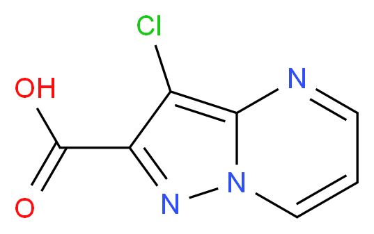 3-chloropyrazolo[1,5-a]pyrimidine-2-carboxylic acid_分子结构_CAS_842973-65-3)