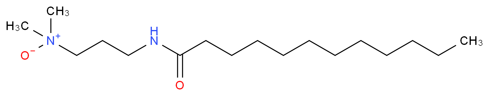 N-[3-(dimethyl-oxo-$l^{5}-azanyl)propyl]dodecanamide_分子结构_CAS_61792-31-2
