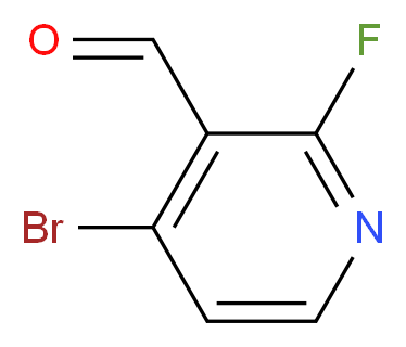 4-bromo-2-fluoropyridine-3-carbaldehyde_分子结构_CAS_128071-77-2