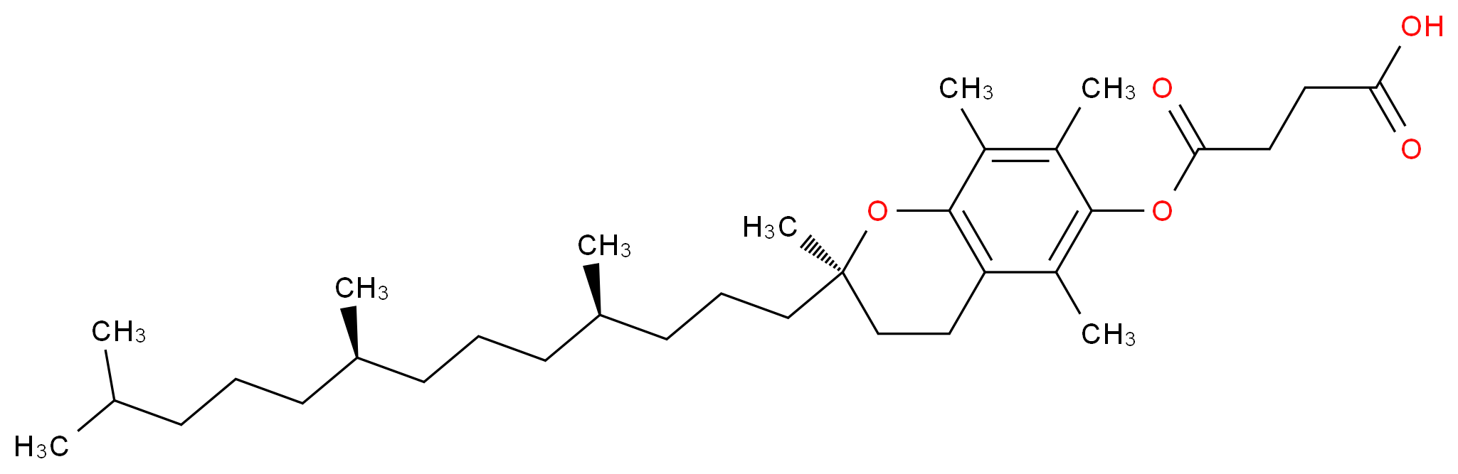 α-Tocopheryl Succinate_分子结构_CAS_4345-03-3)