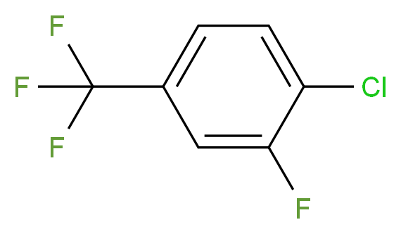 4-Chloro-3-fluorobenzotrifluoride_分子结构_CAS_32137-20-5)