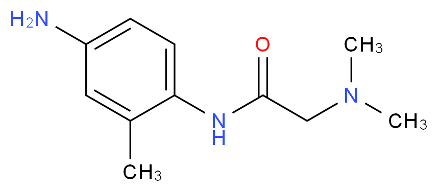 N-(4-amino-2-methylphenyl)-2-(dimethylamino)acetamide_分子结构_CAS_83473-61-4