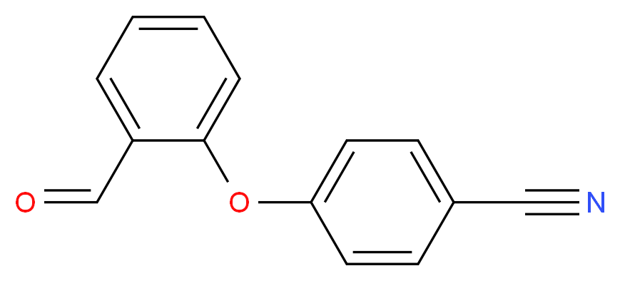 4-(2-formylphenoxy)benzonitrile_分子结构_CAS_478043-88-8