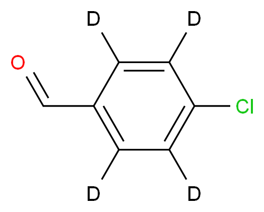 4-Chlorobenzaldehyde-2,3,5,6-d4_分子结构_CAS_62285-59-0)