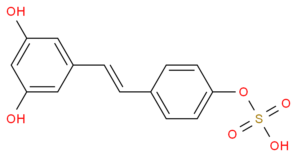 trans Resveratrol-4'-sulfate_分子结构_CAS_858187-19-6)