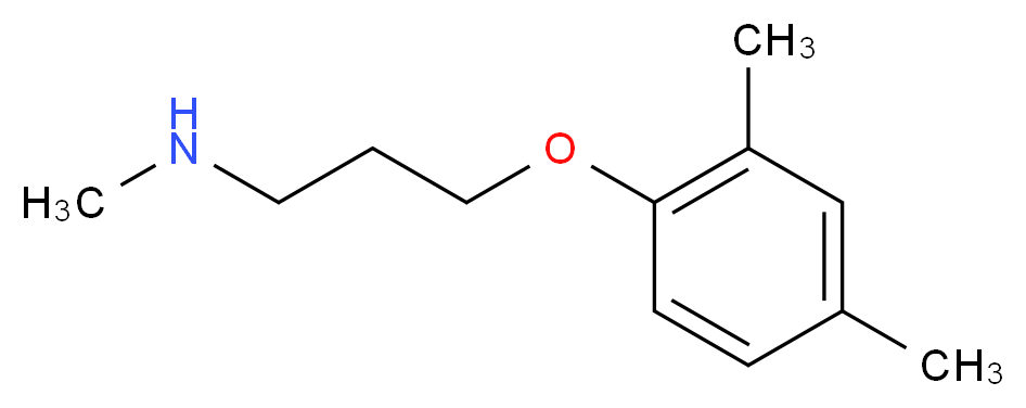 [3-(2,4-dimethylphenoxy)propyl](methyl)amine_分子结构_CAS_91553-70-7