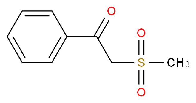 2-methanesulfonyl-1-phenylethan-1-one_分子结构_CAS_)