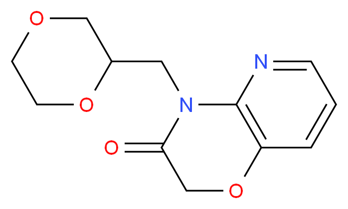 4-(1,4-dioxan-2-ylmethyl)-2H-pyrido[3,2-b][1,4]oxazin-3(4H)-one_分子结构_CAS_)